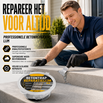 Betonlijm voor trapreparatie - Perfect voor trappen, opritten en terrassen