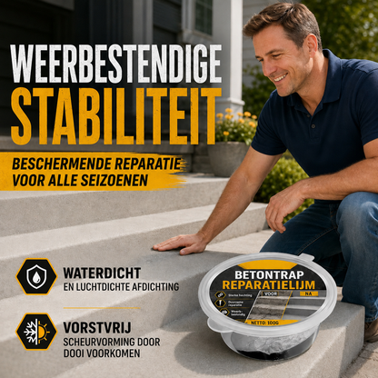 Betonlijm voor trapreparatie - Perfect voor trappen, opritten en terrassen