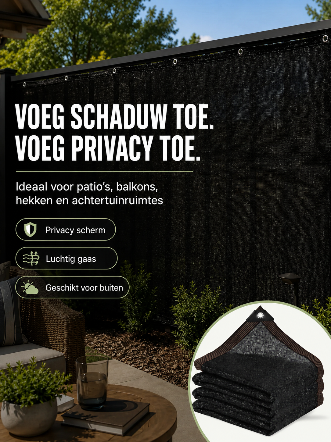 Zon- en privacynet