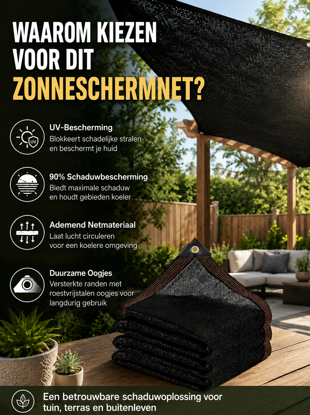 Zon- en privacynet