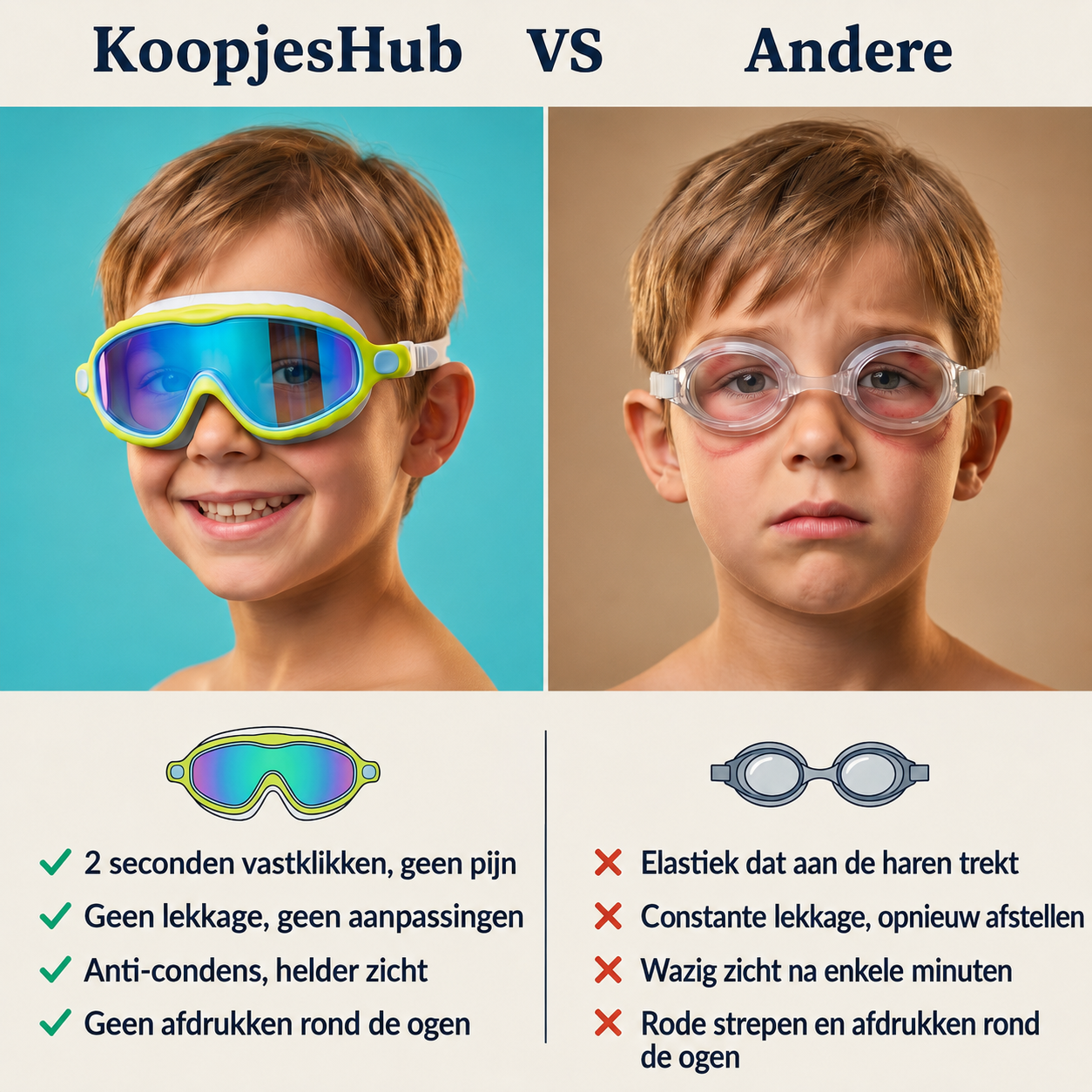 UV-Beschermende Zwembril