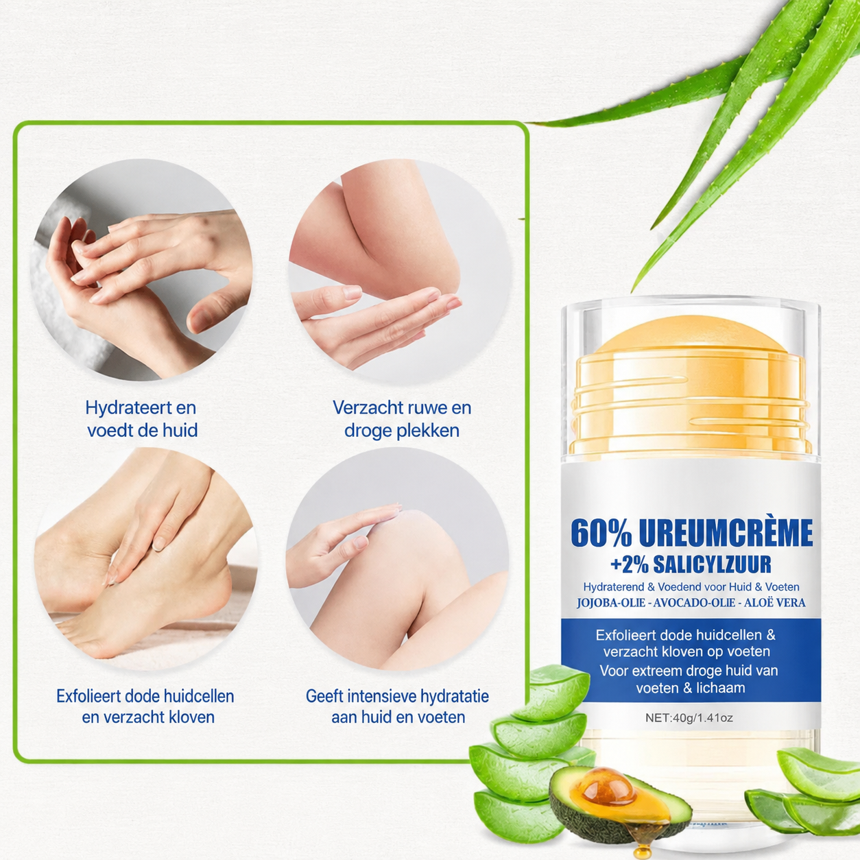 Hydraterende en Anti-Kloven Voetcrème