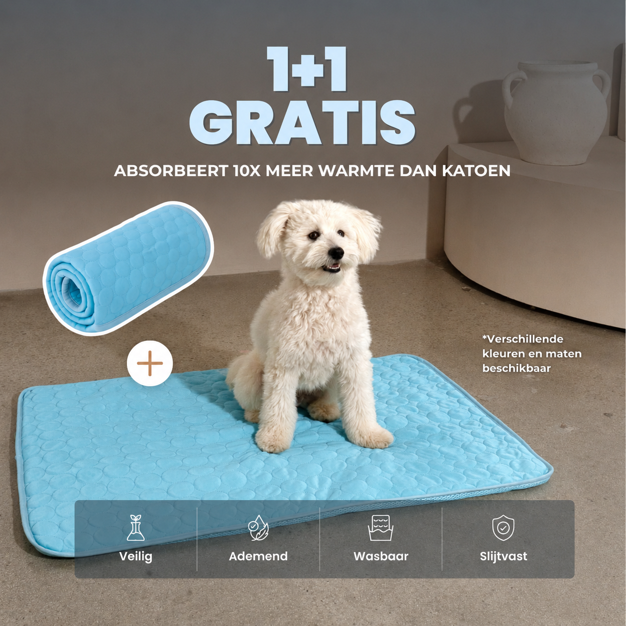 ArcticCloud® - verkoelende hondenmat (1+1 GRATIS)