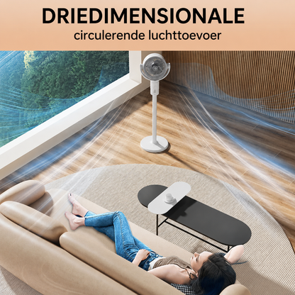 Gemotoriseerde staande ventilator