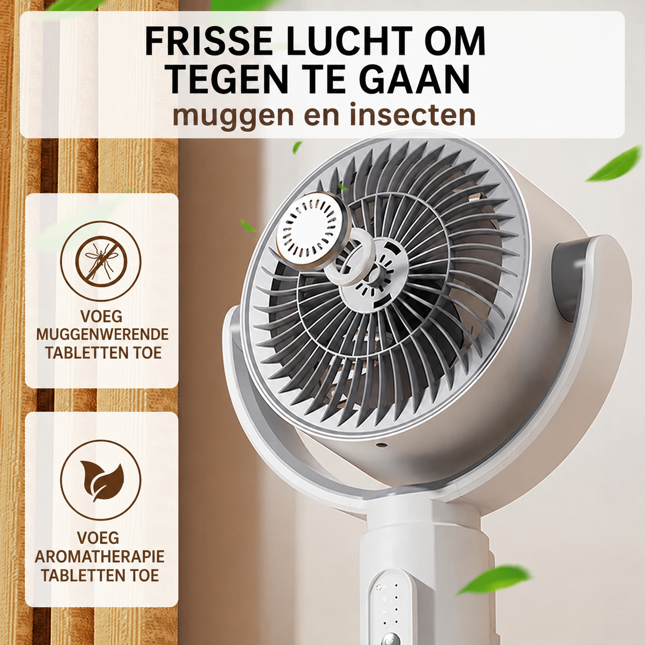Gemotoriseerde staande ventilator