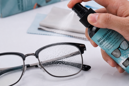 Reparatiespray voor krassen op brillenglazen