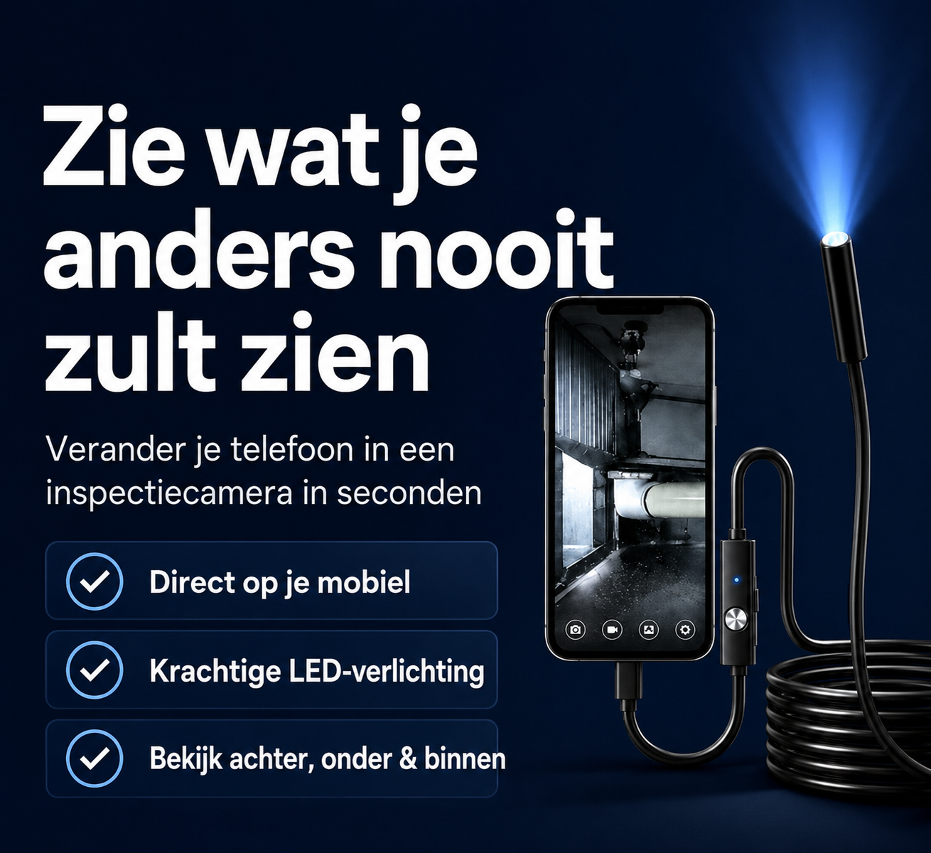 ClearBeam™ - Zie wat u normaal nooit te zien krijgt