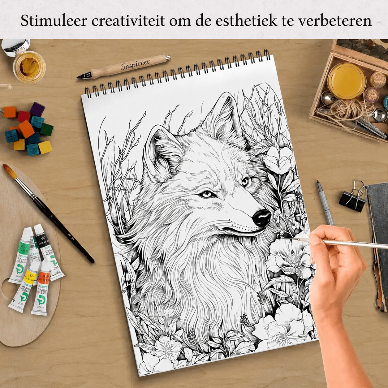 Mindfulness kleurplaat