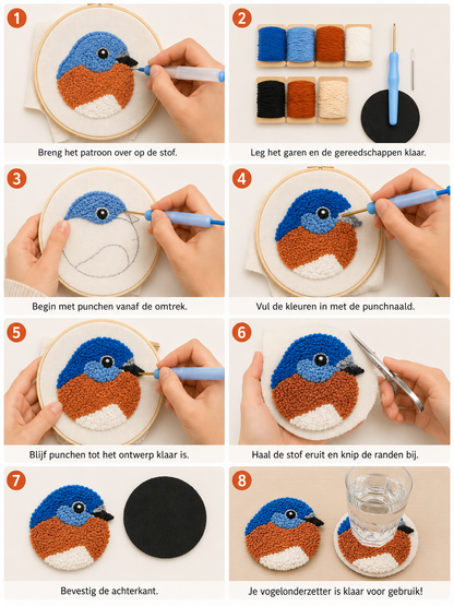 DIY Onderzetters Borduurset