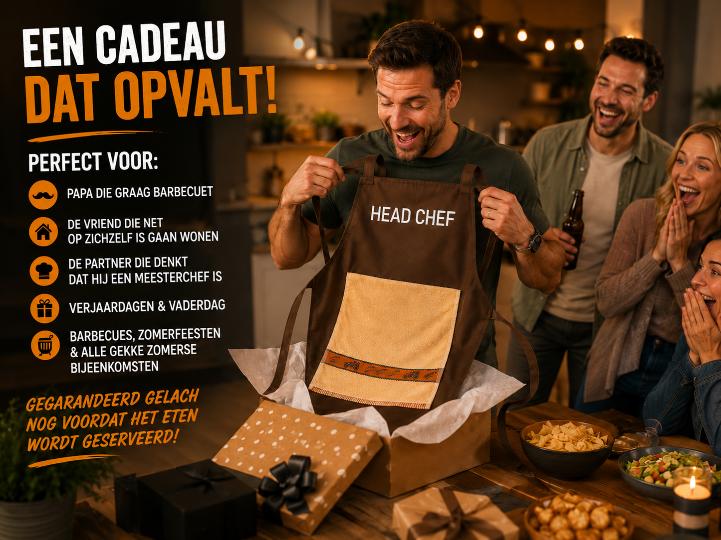 Het geheime recept van de chef-kok – het schort waarmee je gasten versteld zullen staan!
