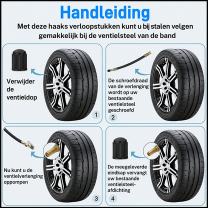 Universeel ventiel verlengstuk