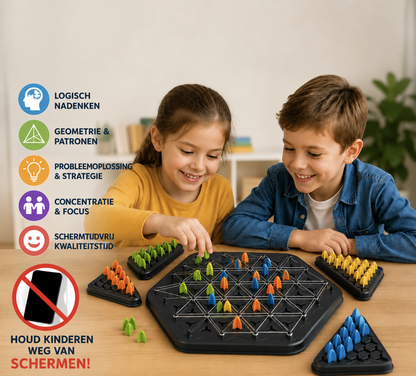 Driehoekenjacht: het bordspel dat logica en meetkunde traint