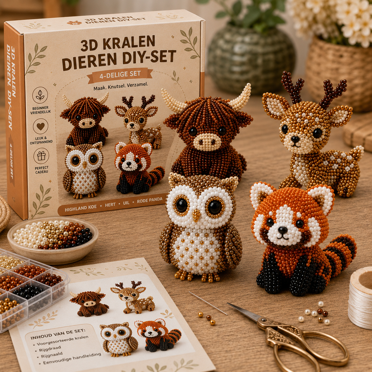 Kralen en knutselen: Dierenvrienden