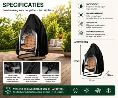Waterdichte hoes voor eierstoel