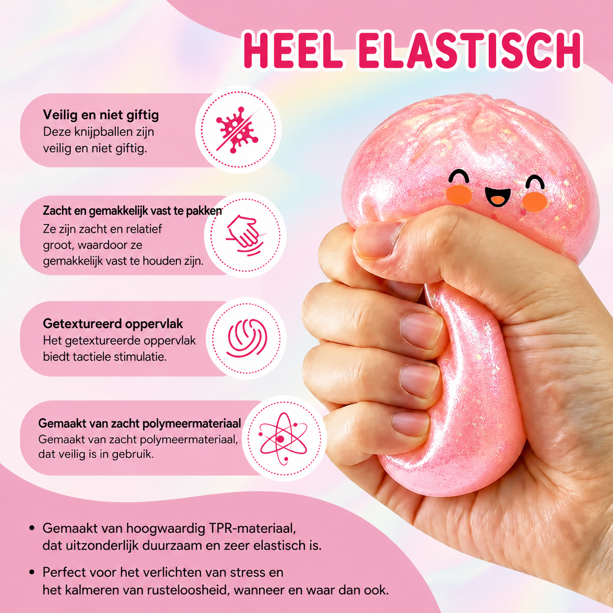 Glitter Dumpling Squishy – de schattigste stressbal van dit moment