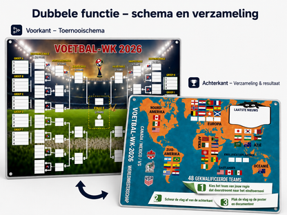 Programmaposters WK 2026 – Invullen, wedden en het hele kampioenschap volgen