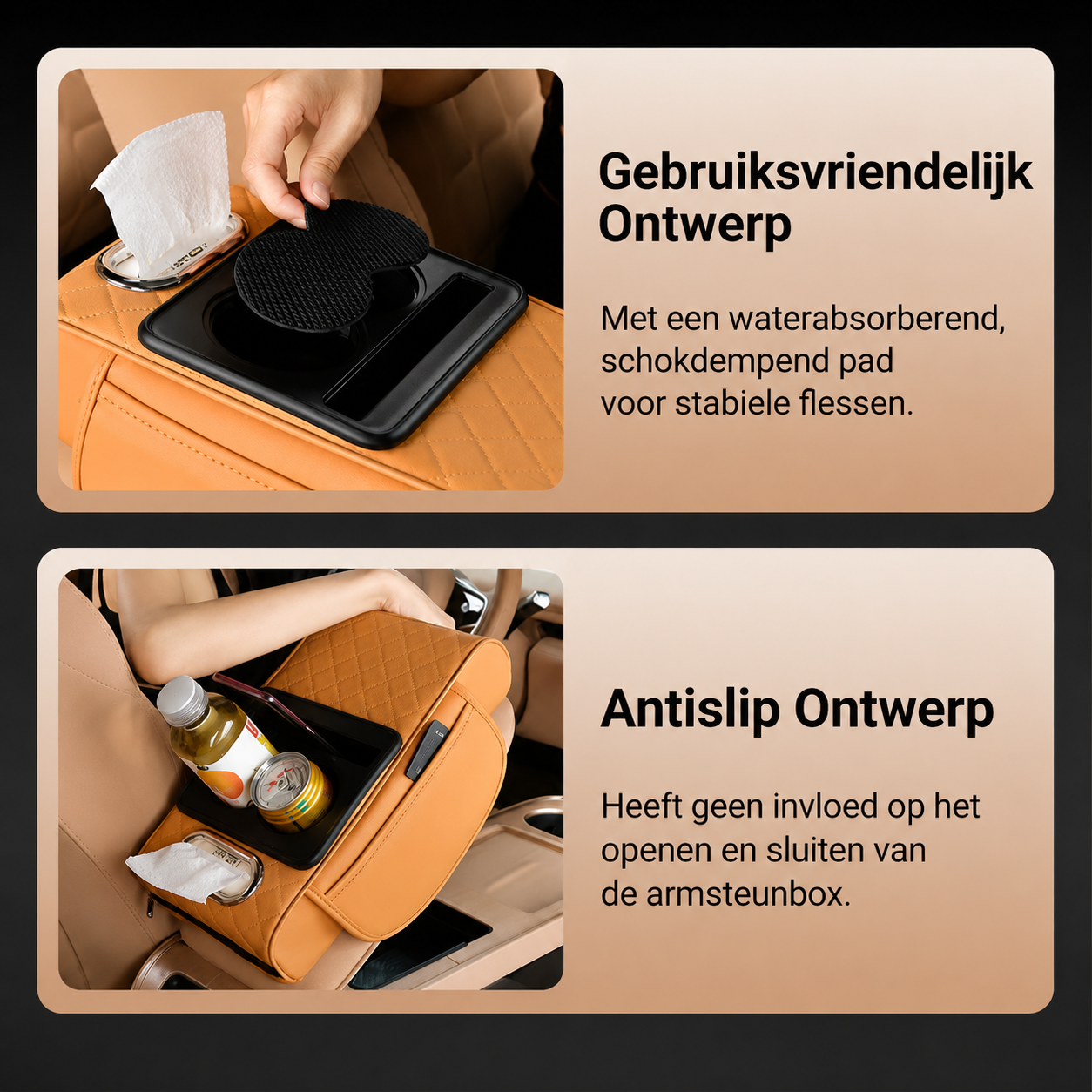 Multifunctionele Lederen Armsteun