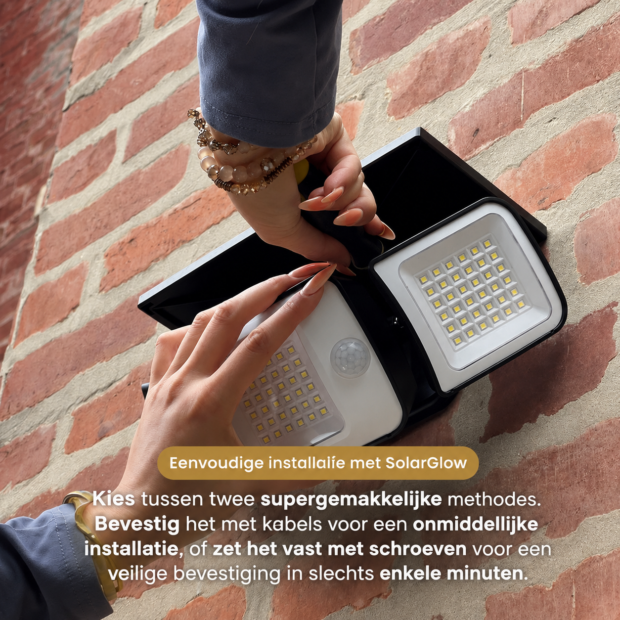 SolarGlow - Buitenlamp op Zonne-energie met Bewegingssensoren