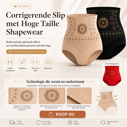 Corrigerende shorts met hoge taille