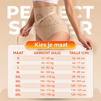 Corrigerende shorts met hoge taille