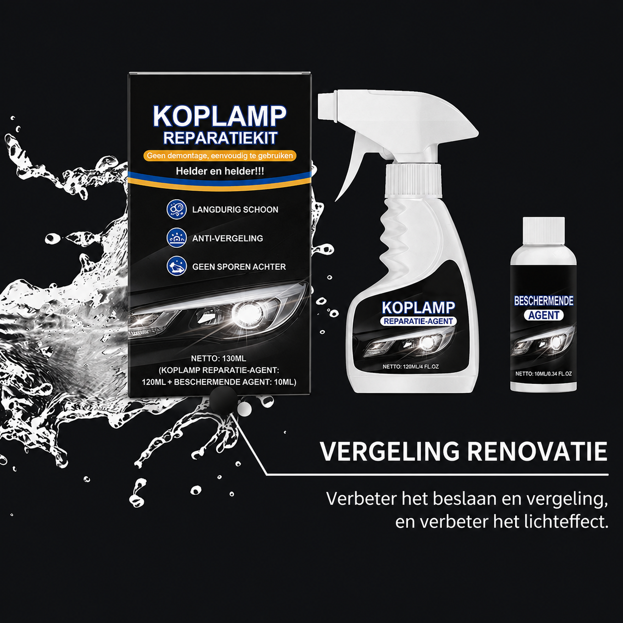 Autokoplamp restauratieset