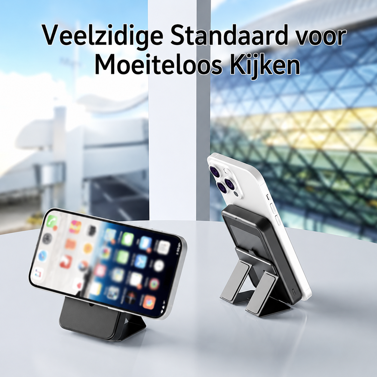 Magnetische draadloze powerbank met standaard