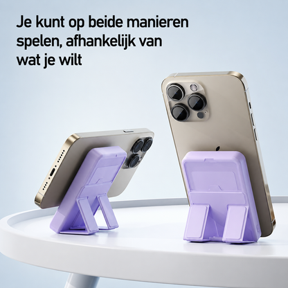 Magnetische draadloze powerbank met standaard