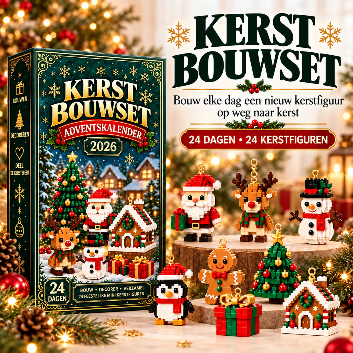 Kerstbouwproject – Bouw elke dag tot Kerstmis een nieuwe kerstfiguur 🎄