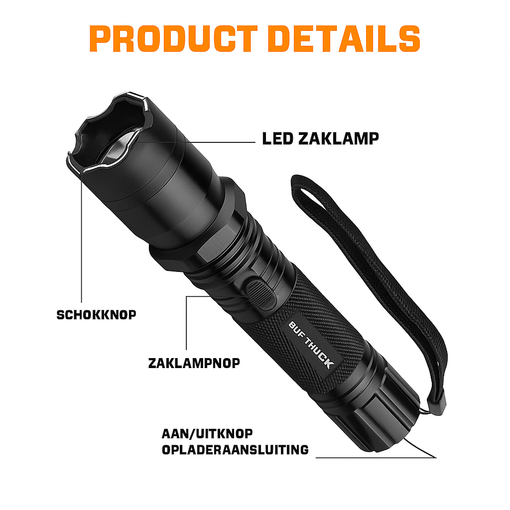 Tactische Stun Zaklamp ⚡