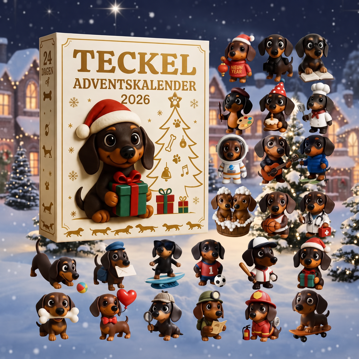 Dachshund Adventkalender