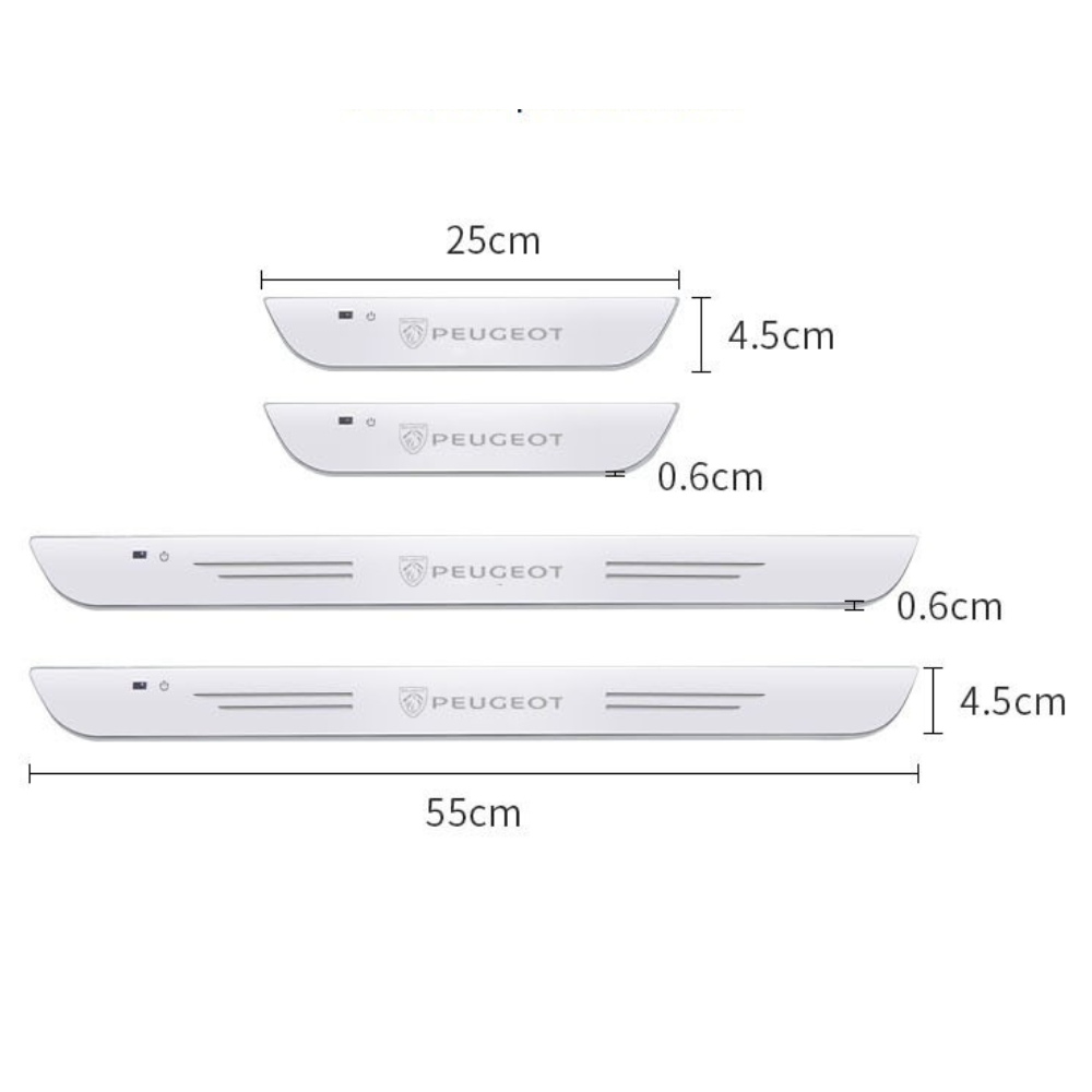 Set van 2 LED Deurdrempels