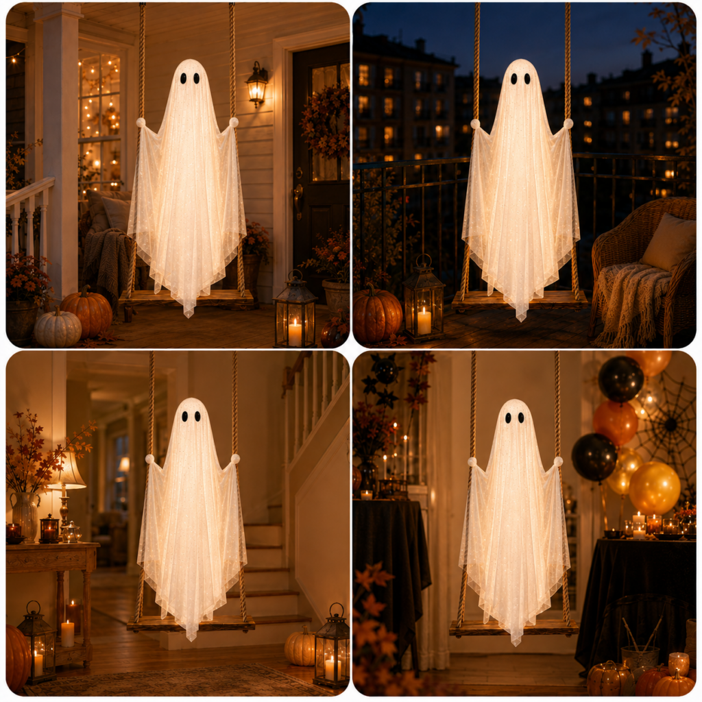 De spookschommel met ledverlichting – dé Halloween-nieuwigheid van dit jaar!