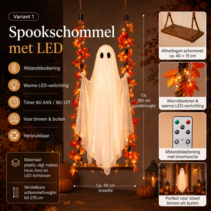 De spookschommel met ledverlichting – dé Halloween-nieuwigheid van dit jaar!