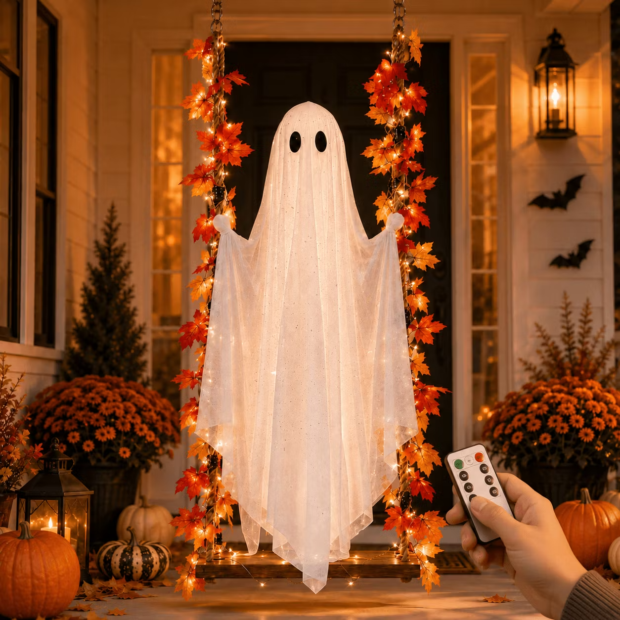 De spookschommel met ledverlichting – dé Halloween-nieuwigheid van dit jaar!