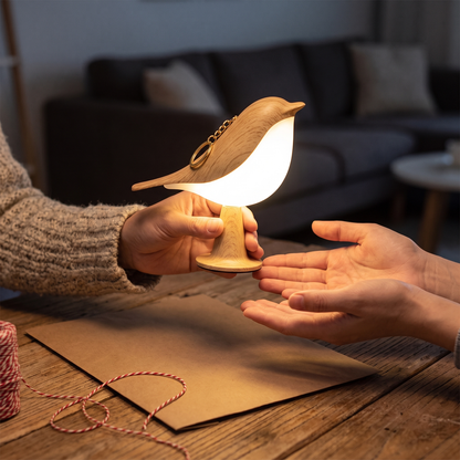 Draadloze vogellamp met aanraakdimmer