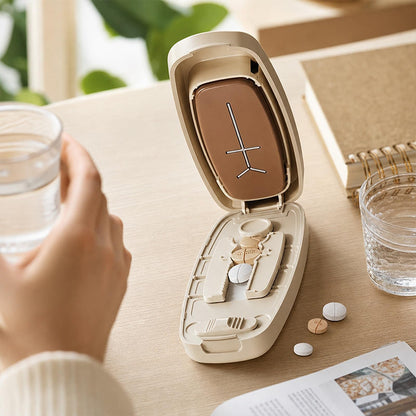 Draagbare Pillensnijder – Snijdt tabletten nauwkeurig, compact ontwerp voor op reis en thuisgebruik