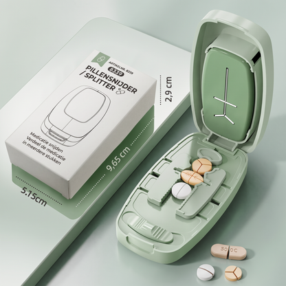 Draagbare Pillensnijder – Snijdt tabletten nauwkeurig, compact ontwerp voor op reis en thuisgebruik