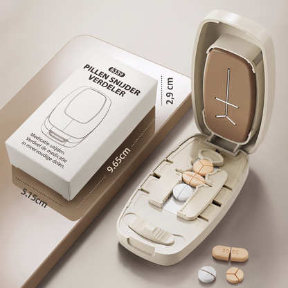 Draagbare Pillensnijder – Snijdt tabletten nauwkeurig, compact ontwerp voor op reis en thuisgebruik