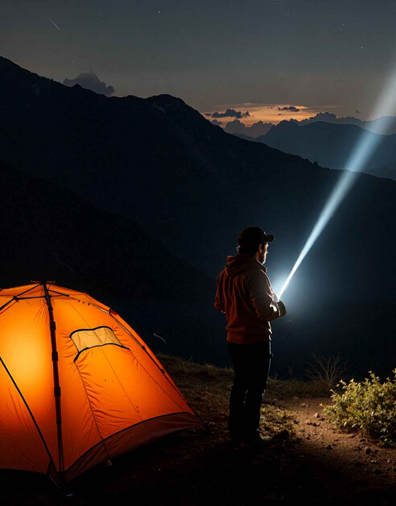 Draagbare noodlader met AA-batterijen – USB-opladen, compact en met LED-zaklamp – perfect voor op reis, woon-werkverkeer en stroomuitval