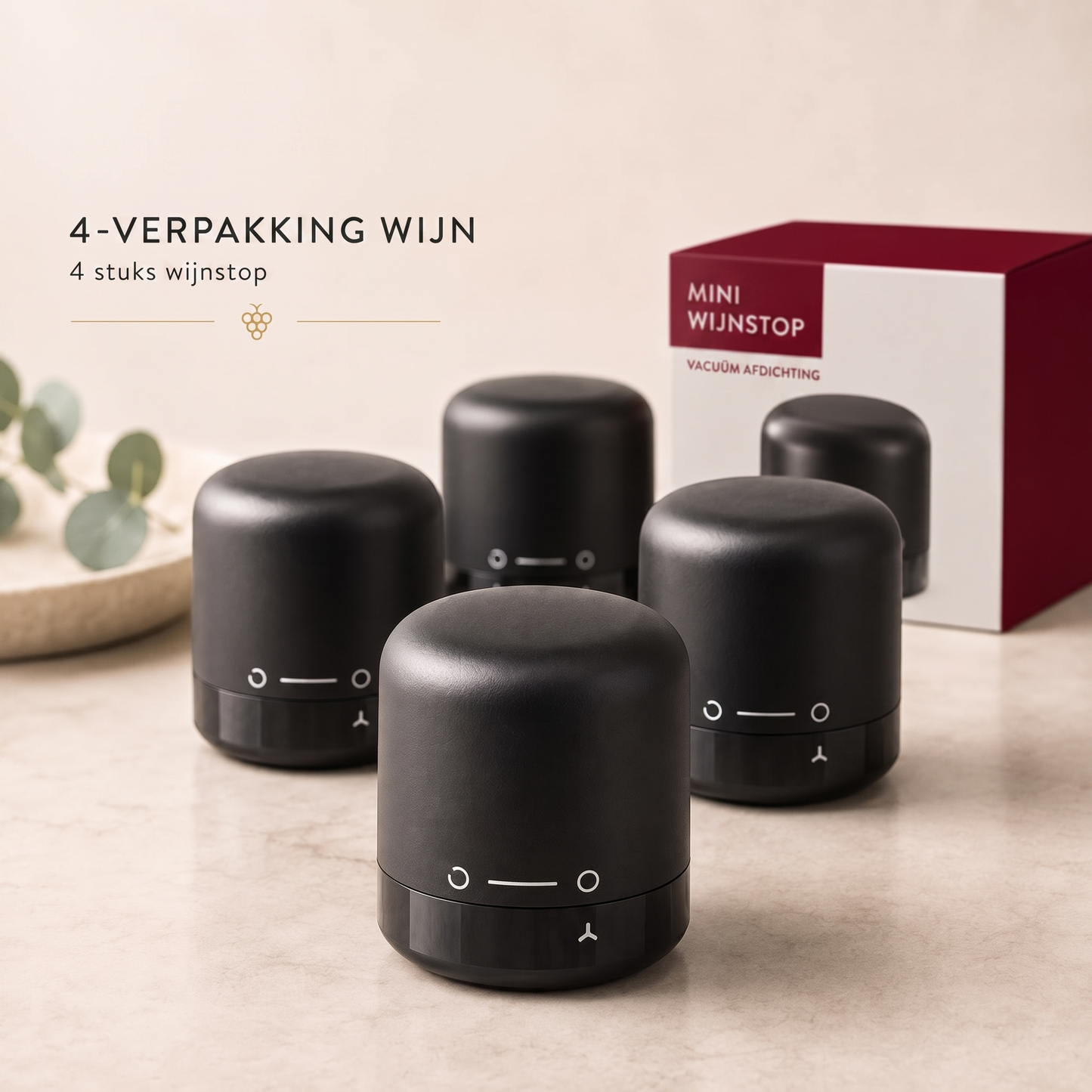 Flessenstopper voor Wijn en Champagne