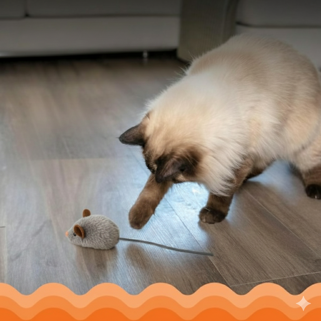 Realistisch interactief kattenspeeltje