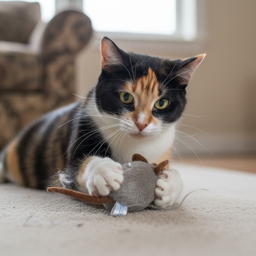 Realistisch interactief kattenspeeltje