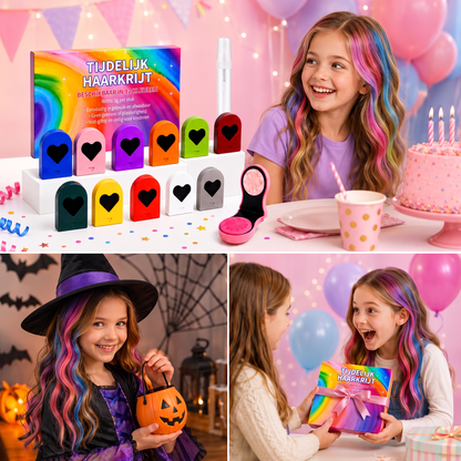Haarkleurpotloden – 12 Uitwasbare Kleuren