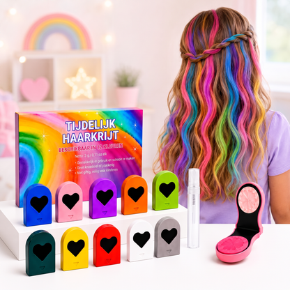 Haarkleurpotloden – 12 Uitwasbare Kleuren