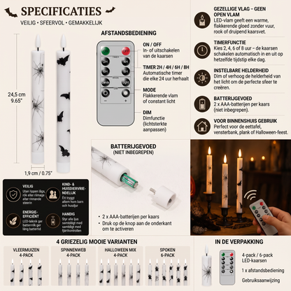 Halloween LED-verlichting met afstandsbediening