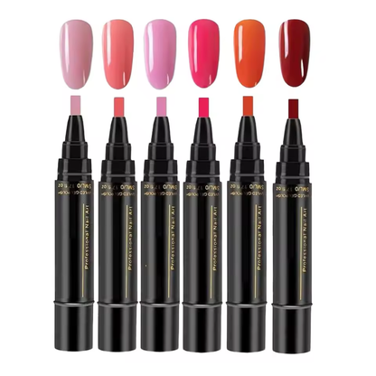 SalonPen – 3-in-1 gelpen voor nagels met UV-lamp (verpakking van 6 stuks)