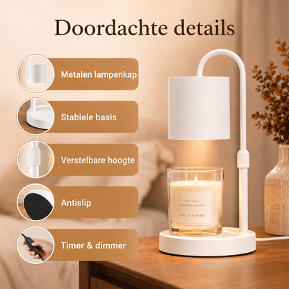 Kaarsenwarmer Lamp – geur en sfeer zonder open vlam