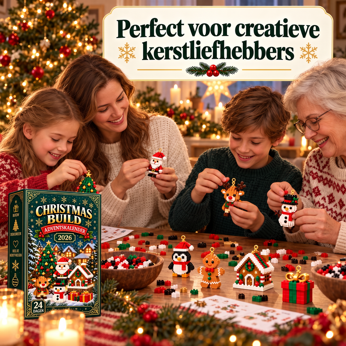 Kerstbouwproject – Bouw elke dag tot Kerstmis een nieuwe kerstfiguur 🎄