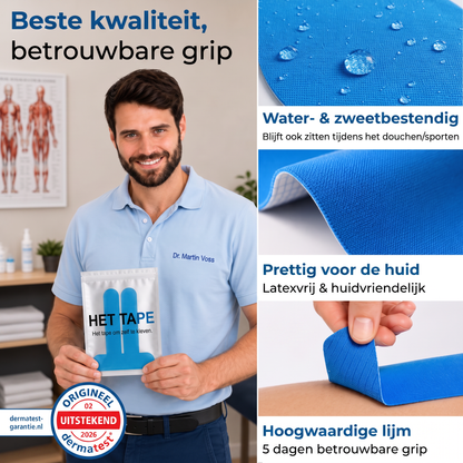 Kniegewricht Correctie Tape - Beweeg weer met vertrouwen, zonder voortdurend aan je knie te hoeven denken