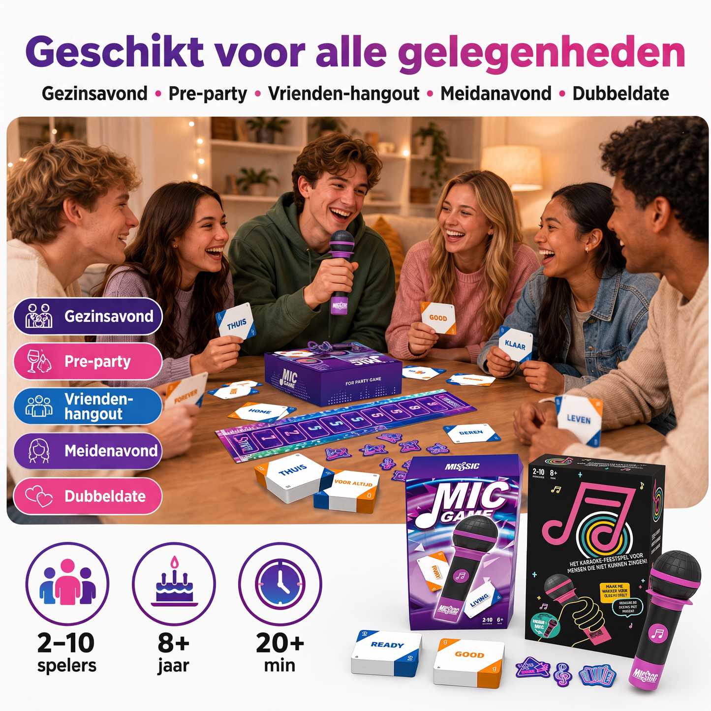 Muziekmicrofoonspel – het spel waarmee iedereen gaat zingen 🎤